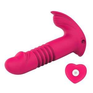 Vibrador de ponto G e Clitóris com Vai e Vem - com Controle Remoto - 8199