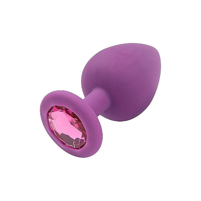 Plug em Silicone com Pedra -  P - 7202