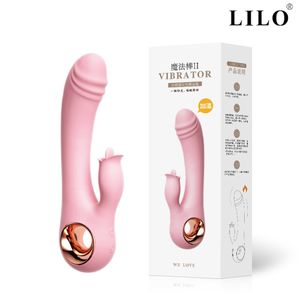 Vibrador Com Estimulador de Clitoris de língua - PG140