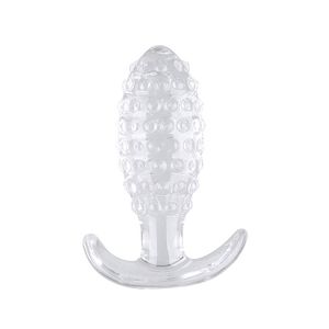 Plug Anal em Silicone Com Textura de Bolinha - 12 x 4 cm - 8453