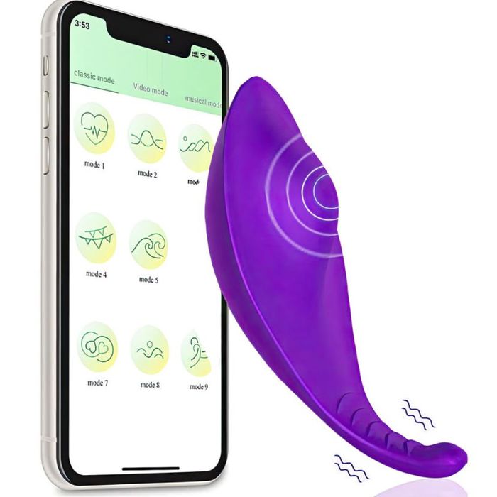 Vibrador Calcinha - 10 Veloc -  Bluetooth - APP