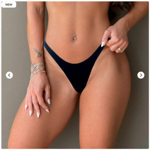 Biquíni Asa Delta Fio Dental Calcinha Avulsa em Lycra - Pena -