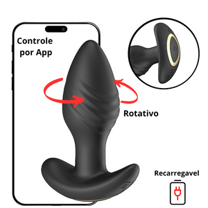 Plug Anal Recarregável - Via APP - À Longa Distância - 8769