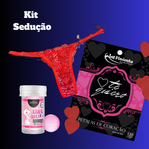 Kit Sedução -  ( Pétalas De Coração , BOLINHA , CALCINHA )