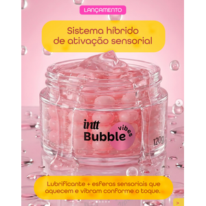 BUBBLE VIBES GEL COM MICROESFERAS 3 EM 1 CHICLETE 120G - INTT