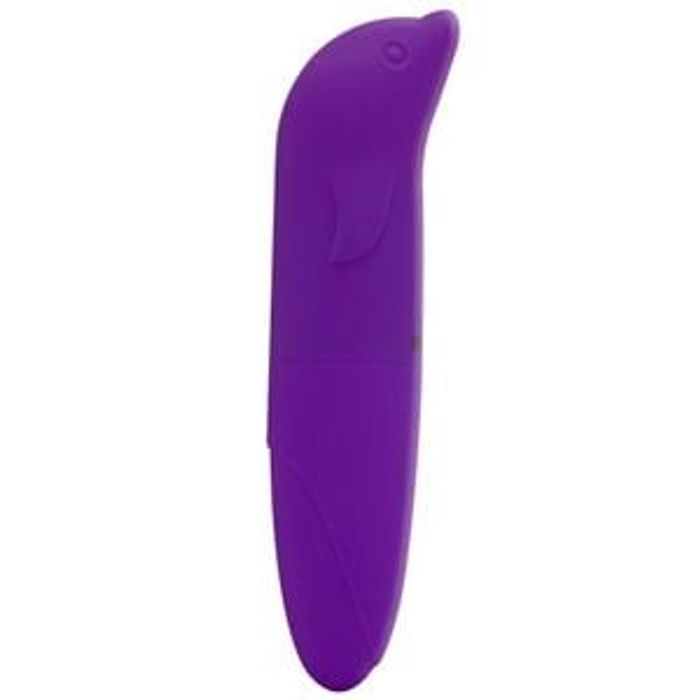 VIBRADOR GOLFINHO TOQUE AVELUDADO ROXO