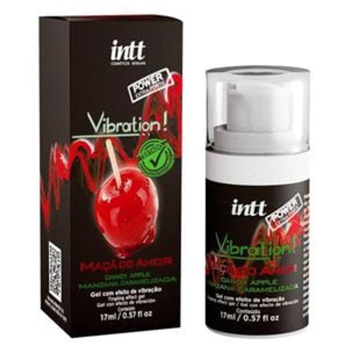 VIBRATION GEL EXCITANTE QUE VIBRA SABOR MAÇÃ DO AMOR 17ML INTT