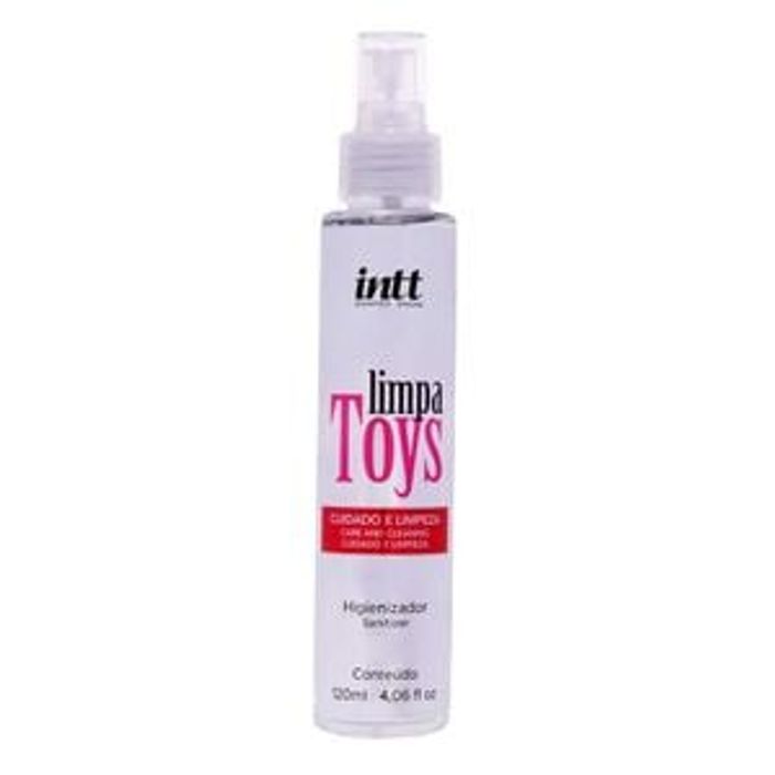 HIGIENIZADOR DE PRODUTOS ÍNTIMOS 120ML LIMPA TOYS INTT