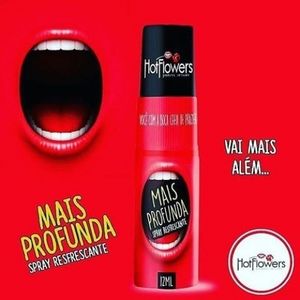 GARGANTA MAIS PROFUNDA SPRAY REFRESCANTE 12ML HOT FLOWERS