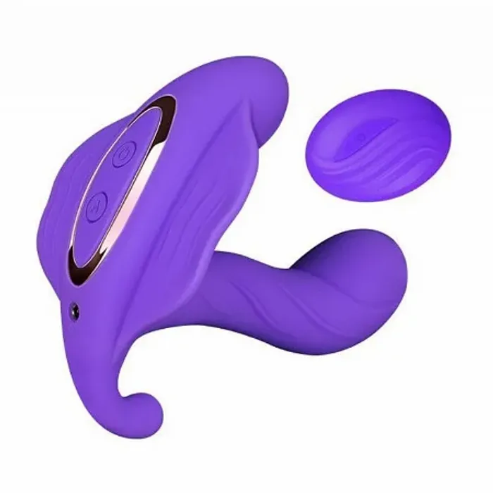 VIBRADOR RECARREGÁVEL CONTROLE WIRELESS 8 VIBRAÇÕES GTOYS