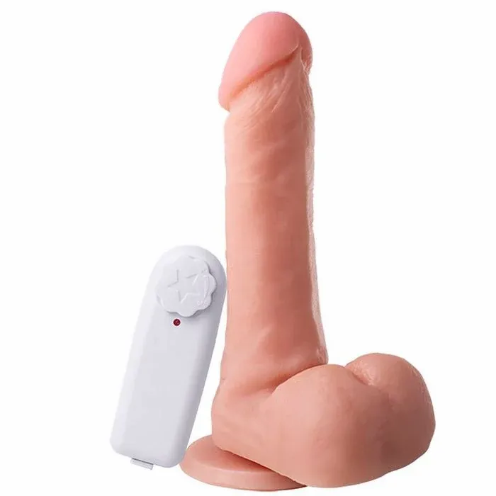 PRÓTESE VIBRADOR EXTERNO VENTOSA 17,5X3,7 CM