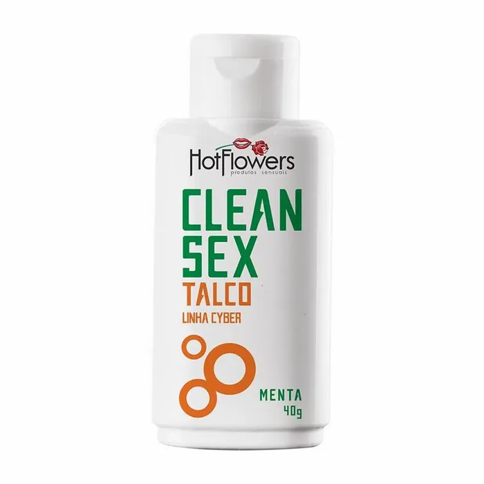 CLEAN SEX TALCO LINHA CYBER MENTA 40G HOT FLOWERS