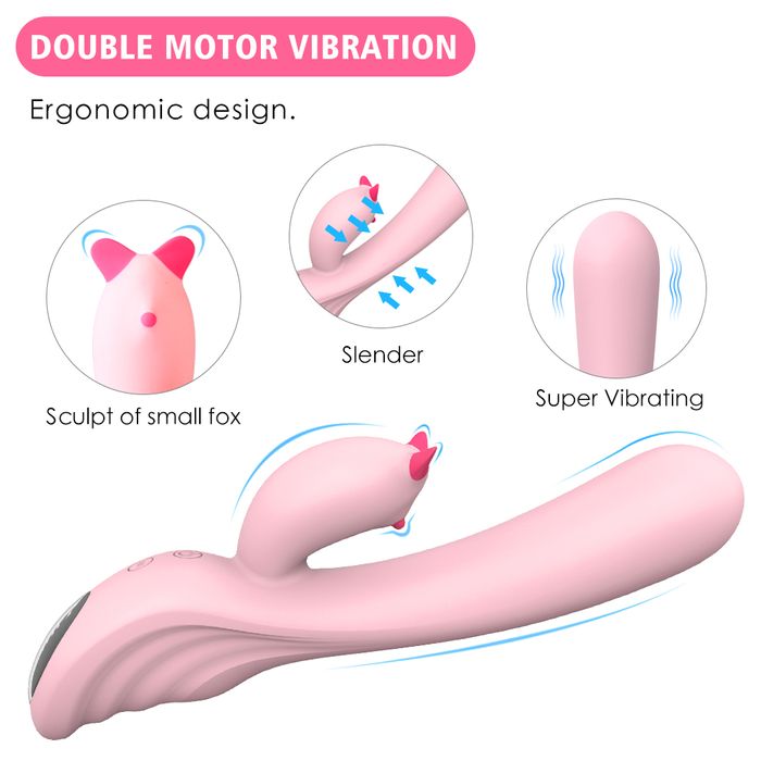 VIBRADOR PLUME ESTIMULADOR DE PONTO G E CLITORIS - PLUME - S-HANDE - 22 CM X 3,8 DE LARGURA 