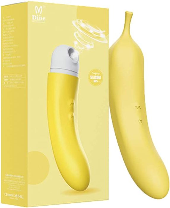 BANANINHA - MASSAGEADOR DE CLITÓRIS - 7 VIBRAÇÕES E 7 MODOS DE PULSAÇÃO 