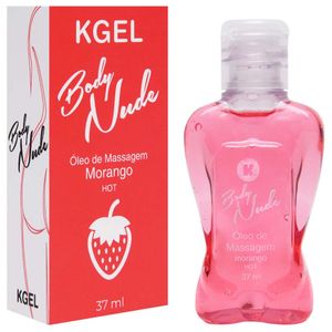 GEL COMESTÍVEL HOT - SABOR MORANGO - BODY NUDE 37 ML