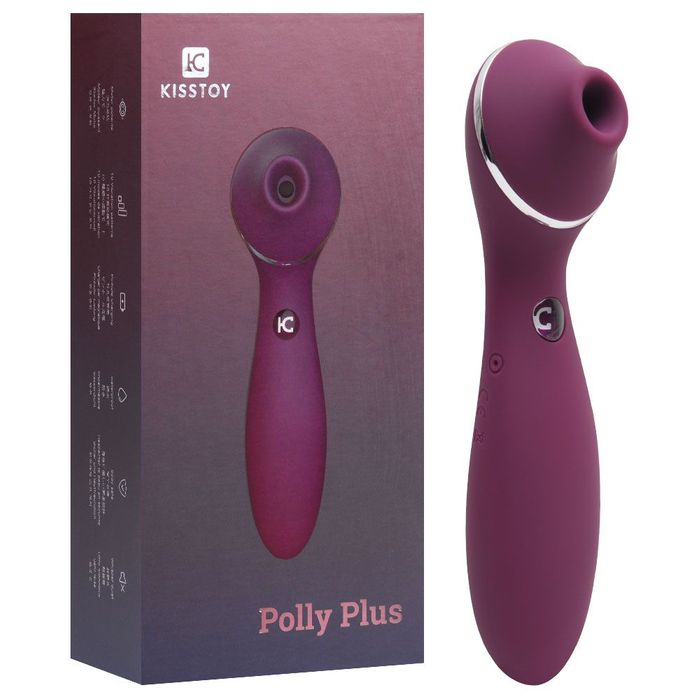 KISSTOY POLLY PLUS - ESTIMULADOR DE CLITÓRIS  10 DE VIBRAÇÃO E 3 MODOS DE PULSAÇÃO 