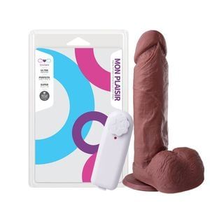 PRÓTESE VIBRADOR EXTERNO VENTOSA 19X4,5CM