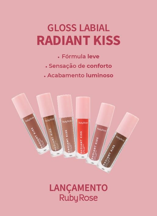 linha rosa - gloss labial 