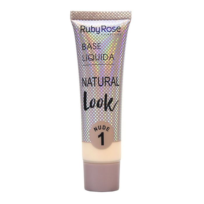 Base Liquida Natural Look - Hb8051 - Nude 1 - Rubyrose