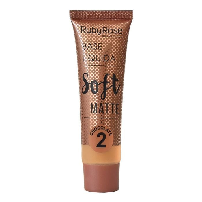 BASE LIQUIDA SOFT MATTE - HB8050CH2 - CHOCOLATE 2 - RUBYROSE