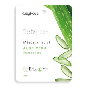 Mascara Facial De Tecido Aloe Vera Skin - Hb703 - Rubyrose