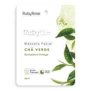 Mascara Facial De Tecido Cha Verde Skin - Hb704 - Rubyrose