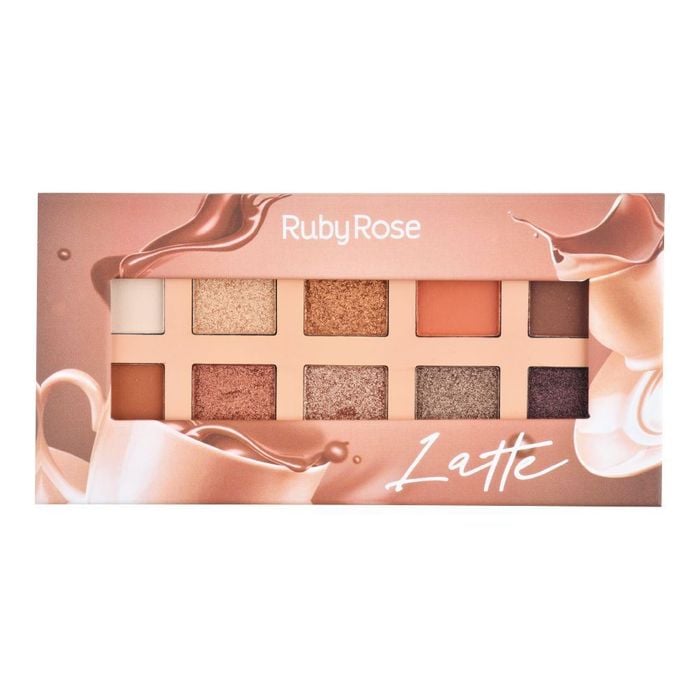 PALETA DE SOMBRAS ESSENCIA LATTE - HB1051 -  - RUBYROSE