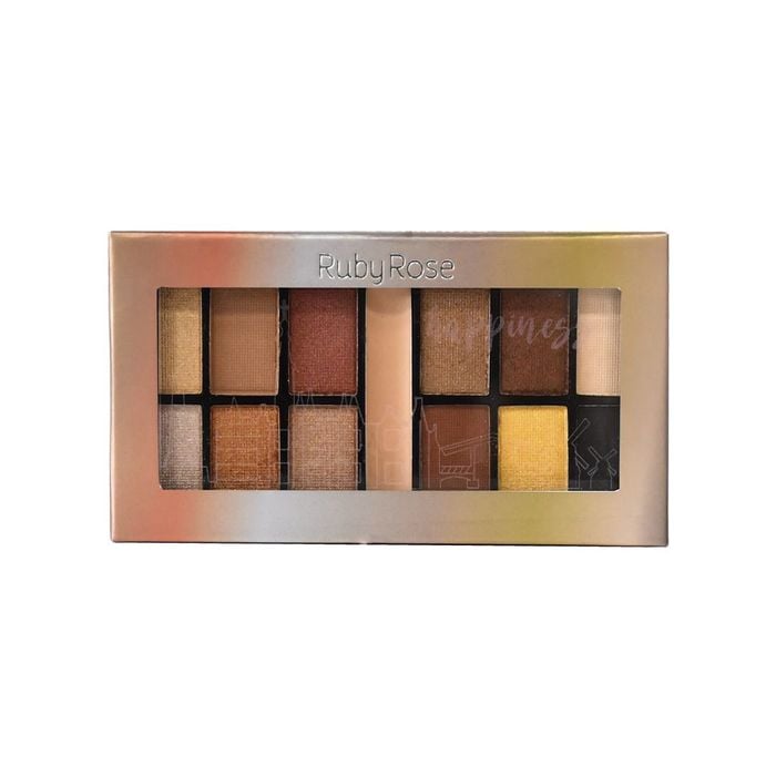 MINI KIT DE SOMBRAS HAPPINESS 10 - HB9985-  RUBY ROSE