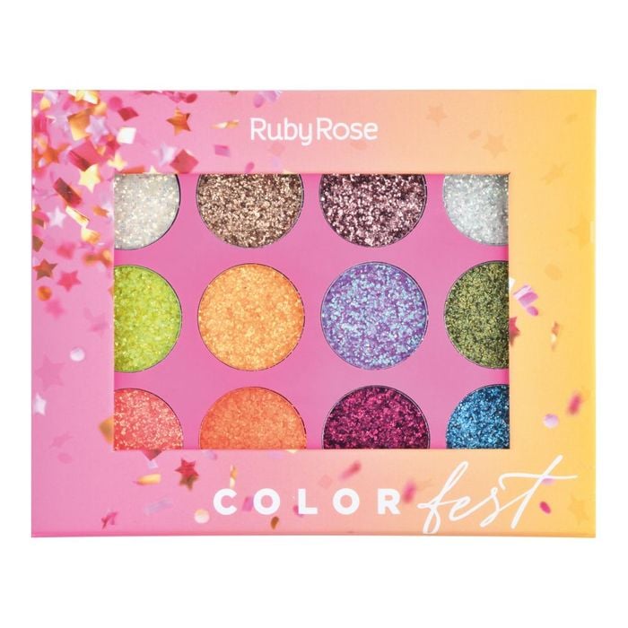 PALETA GLITTER COLOR FEST - HB8408 -  - RUBYROSE