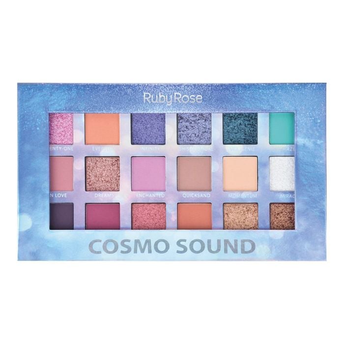 PALETA DE SOMBRAS METALICAS COSMO SOUND HB1060 RUBYROSE
