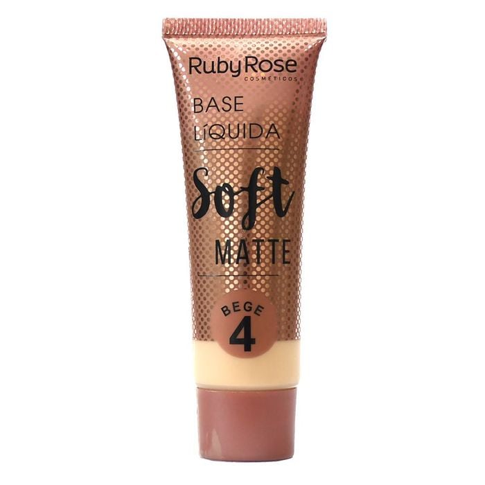 BASE LIQUIDA SOFT MATTE - HB8050B4 - BEGE 4 - RUBYROSE