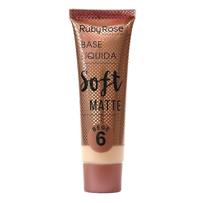 BASE LIQUIDA SOFT MATTE - HB8050B6 - BEGE 6 - RUBYROSE