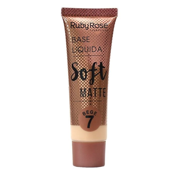 BASE LIQUIDA SOFT MATTE - HB8050B7 - BEGE 7 - RUBYROSE