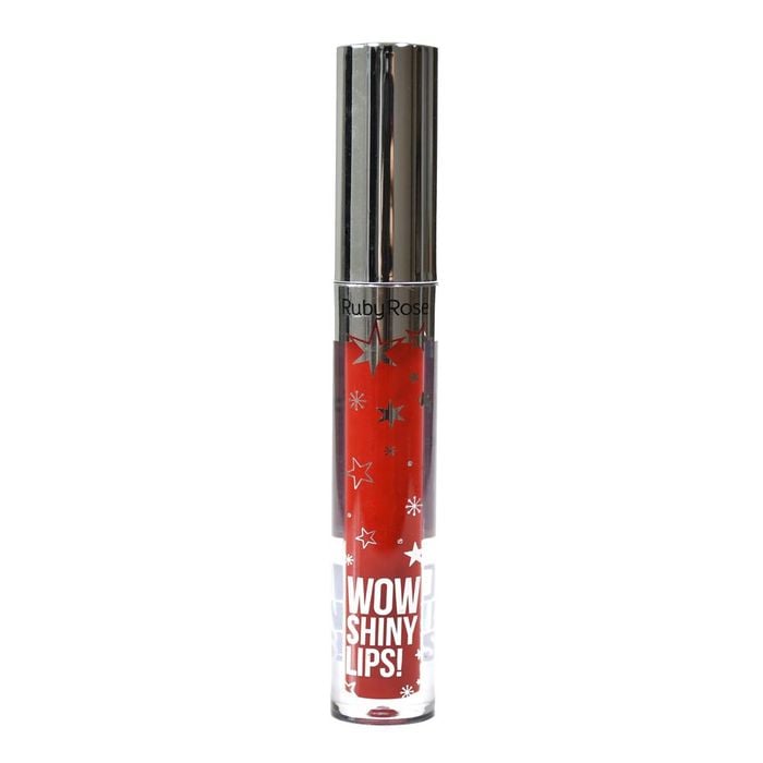 GLOSS LABIAL WOW SHINY LIPS - HB821854 - VERMELHO 54 - RUBYROSE