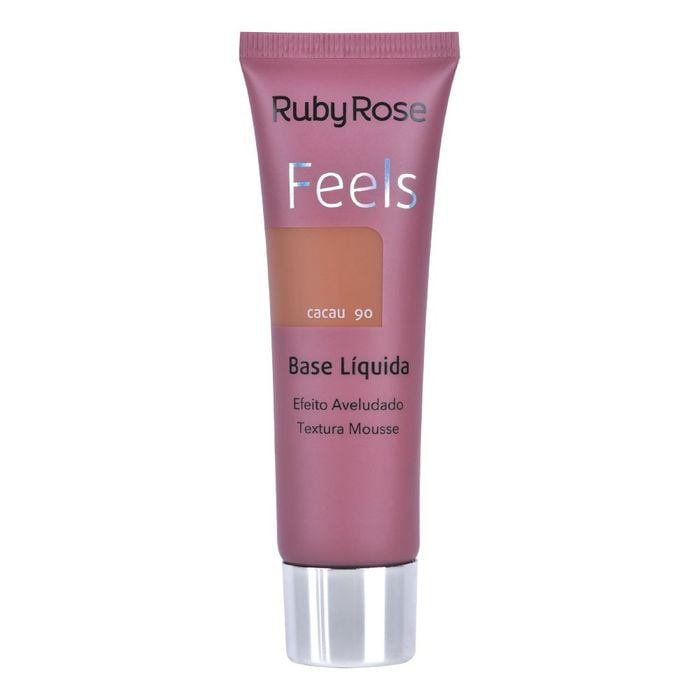 BASE LIQUIDA FEELS - HB8053CC90 - CACAU 90 - RUBYROSE