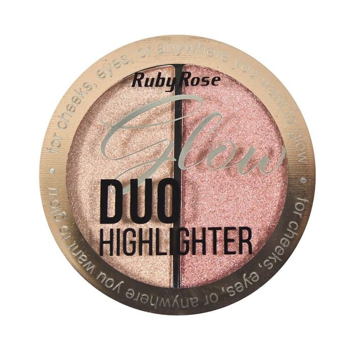 ILUMINADOR GLOW DUO HIGHLIGHTER - HB75224 - GOLDEN BRONZE - RUBYROSE