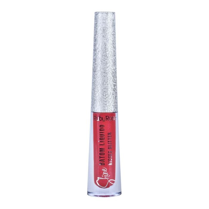 BATOM LIQUIDO SHINE KISSES GLITTER - HB8223355 - 355 - RUBYROSE