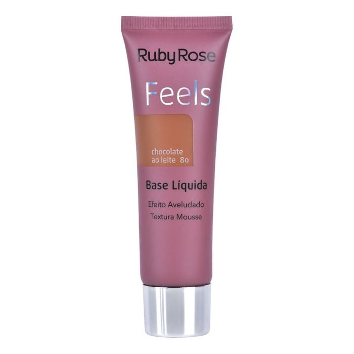 BASE LIQUIDA FEELS - HB8053CL80 - CHOCOLATE AO LEITE 80 - RUBYROSE