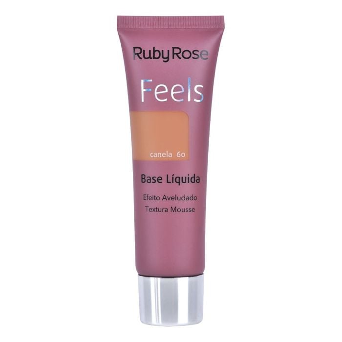 BASE LIQUIDA FEELS - HB8053C60 - CANELA 60 - RUBYROSE