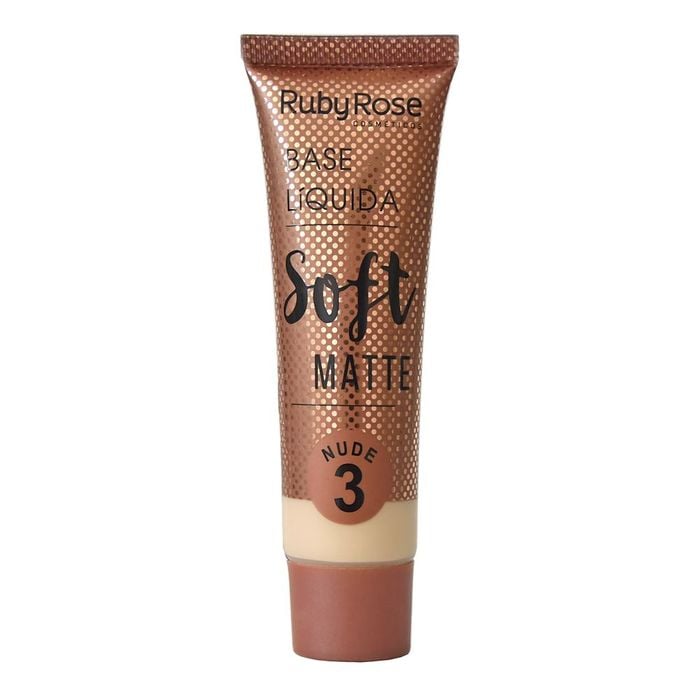 BASE LIQUIDA SOFT MATTE - HB8050N3 - NUDE 3 - RUBYROSE