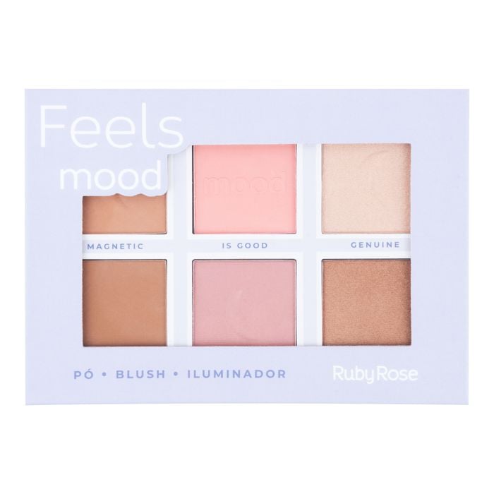PO BLUSH ILUMINADOR FEELS MOOD -HB7524- RUBY ROSE