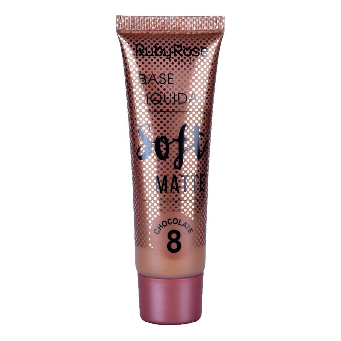 BASE LIQUIDA SOFT MATTE - HB8050CH8 - CHOCOLATE 8 - RUBYROSE