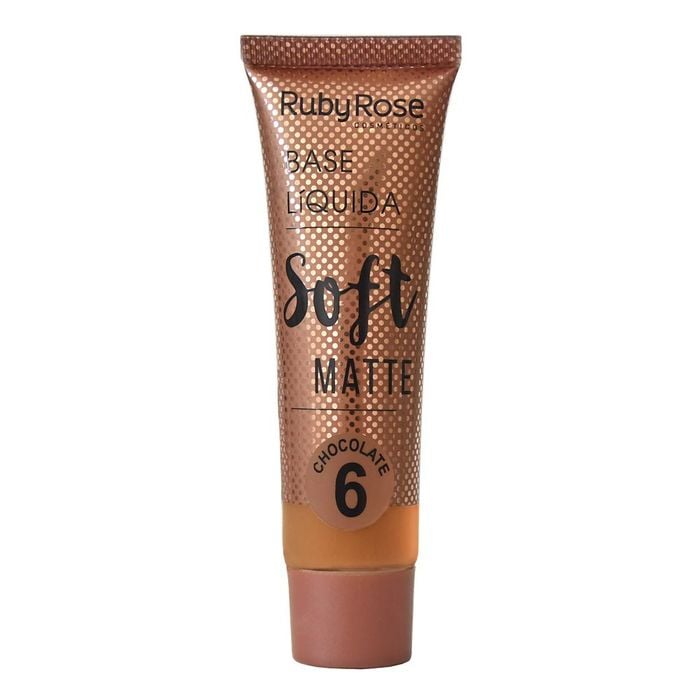 BASE LIQUIDA SOFT MATTE - HB8050CH6 - CHOCOLATE 6 - RUBYROSE