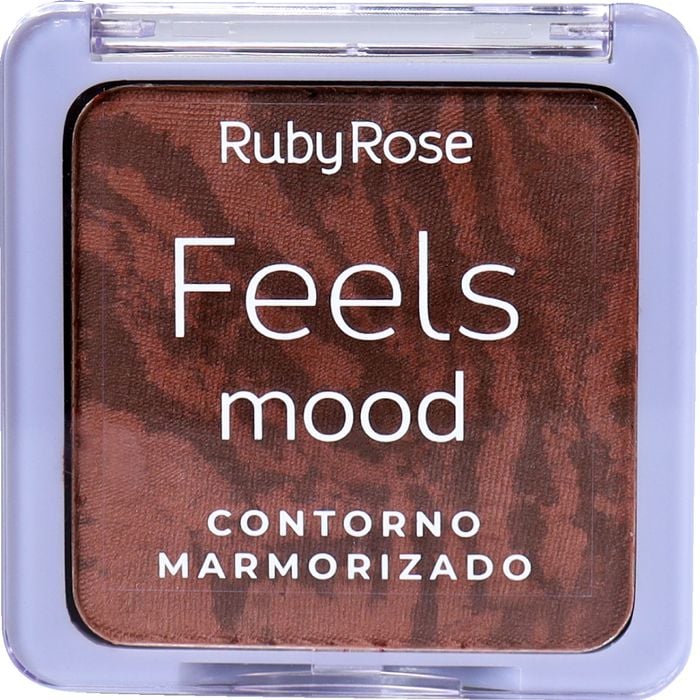 PALETA DE CONTORNO MARMORIZADO FEELS MOOD DARK HB7527D RUBY