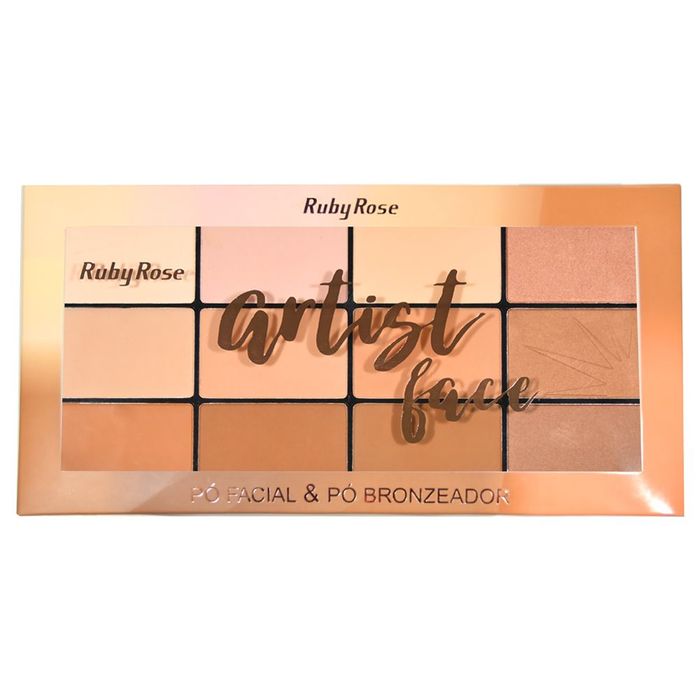 PALETA ARTIST FACE - HB7218 -  - RUBYROSE