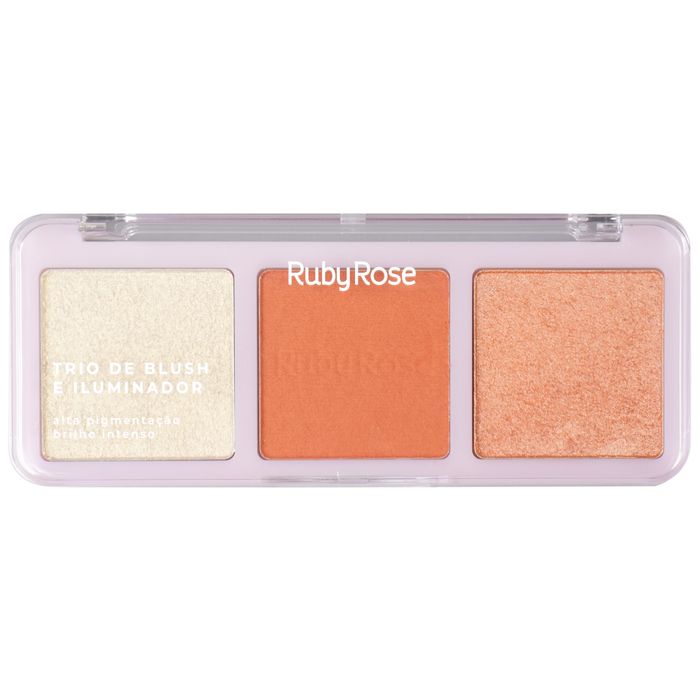 Trio De Blush E Iluminador Hl70 B20 Bh10 Hbf5831 Rubyrose