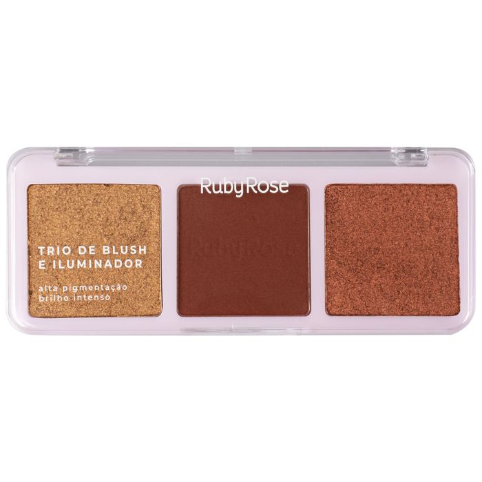 Trio De Blush E Iluminador Hl90 B30 Bh20 Hbf5832 Rubyrose