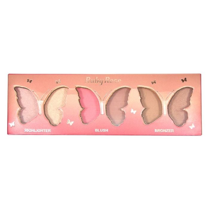 PALETA FACE KIT BUTTERFLY - HB7519 -  - RUBYROSE