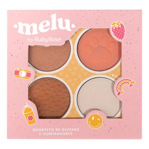 Quarteto Blush Iluminador Melu Rr7532 Rubyrose