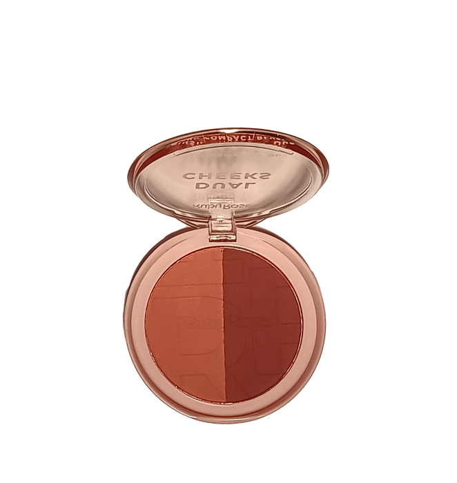 Dual Cheeks Blush Compacto Ivory/bronze Hbm03-4 Ruby Rose